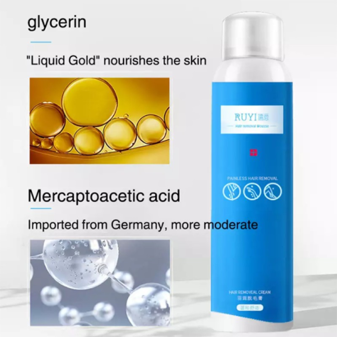 Hair removal spray