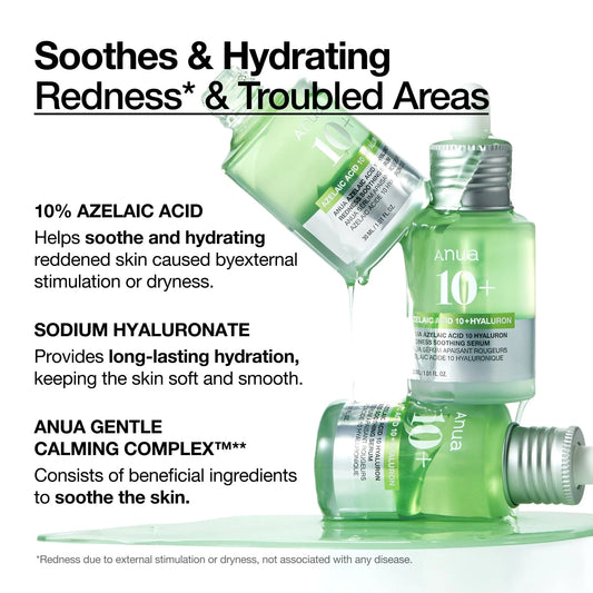 Anua Azelaic Acid 10 Hyaluron Redness Soothing Serum - 30ml