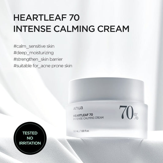 Anua Heartleaf 70 Intense Calming Cream - 50ml