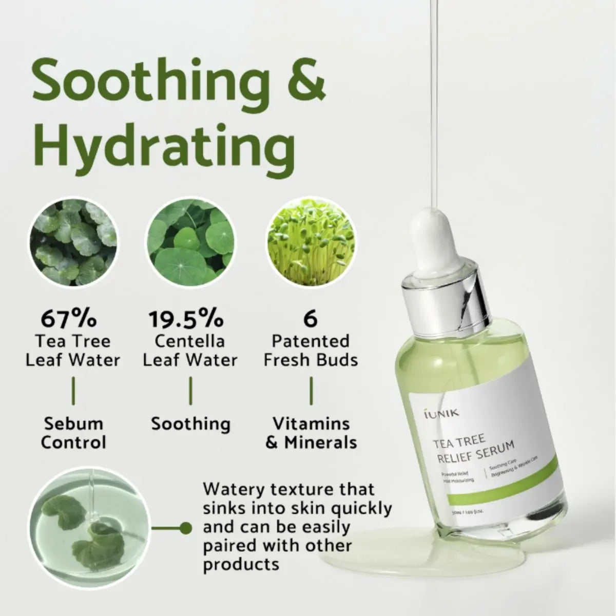 iUNIK Tea Tree Relief Serum - 50ml