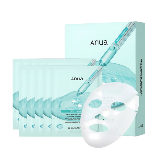 Anua PDRN Hyaluronic Acid Capsule 100 Serum Mask Set [23ml x 10 sheets]