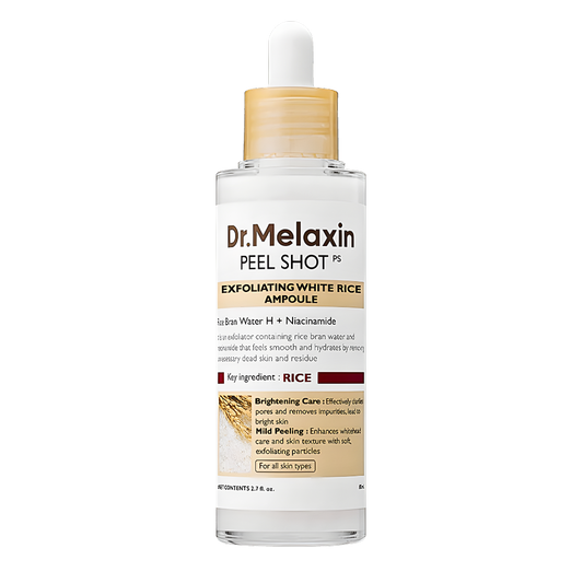 Dr. Melaxin Peel Shot Exfoliant White Rice Ampoule - 80ml