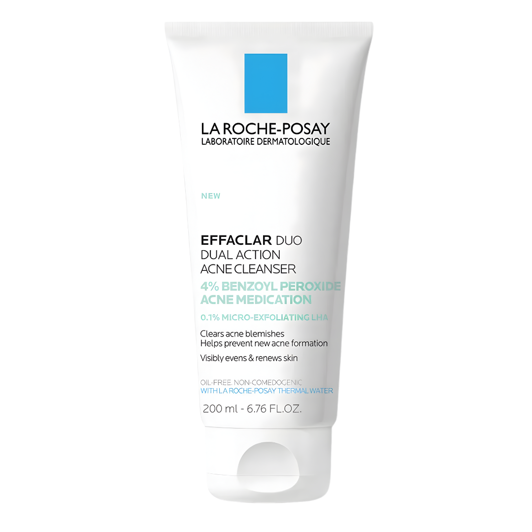 La Roche-Posay Effaclar Dual Action Acne Face Wash with 4% Benzoyl Peroxide - 200ml