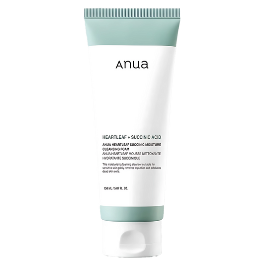 Anua Heartleaf Succinic Moisture Cleansing Foam [2024 Version] - 150ml