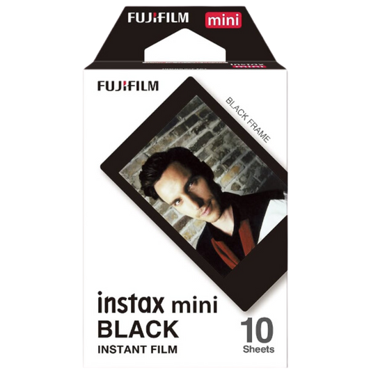 FUJI INSTAX MINI FILM - Black 10 sheets