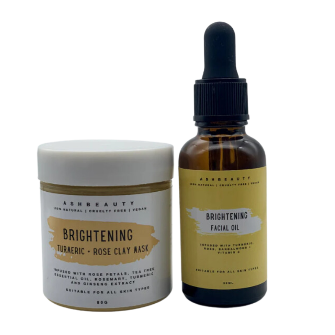 Brightening Clay Mask & Facial Oil Duo Bundle