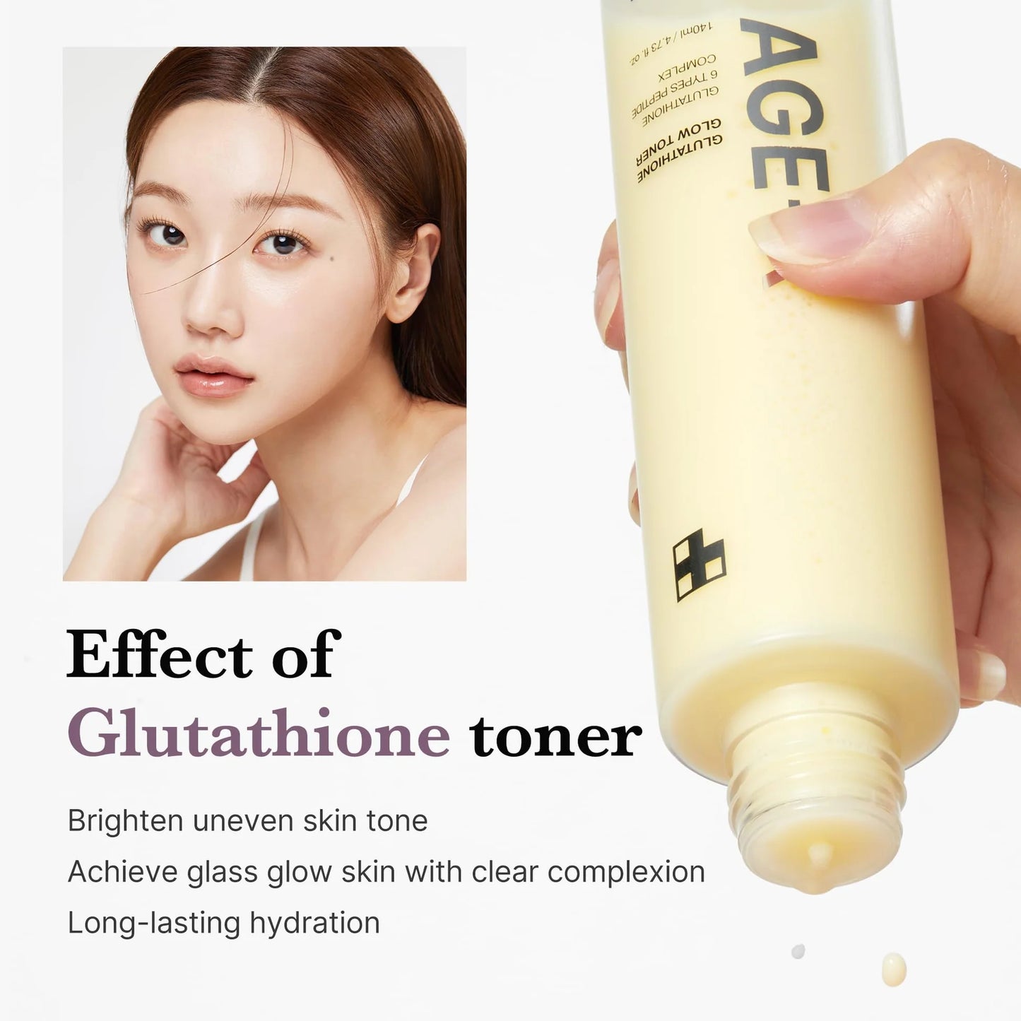 medicube AGE-R Glutathione Glow Toner - 140ml