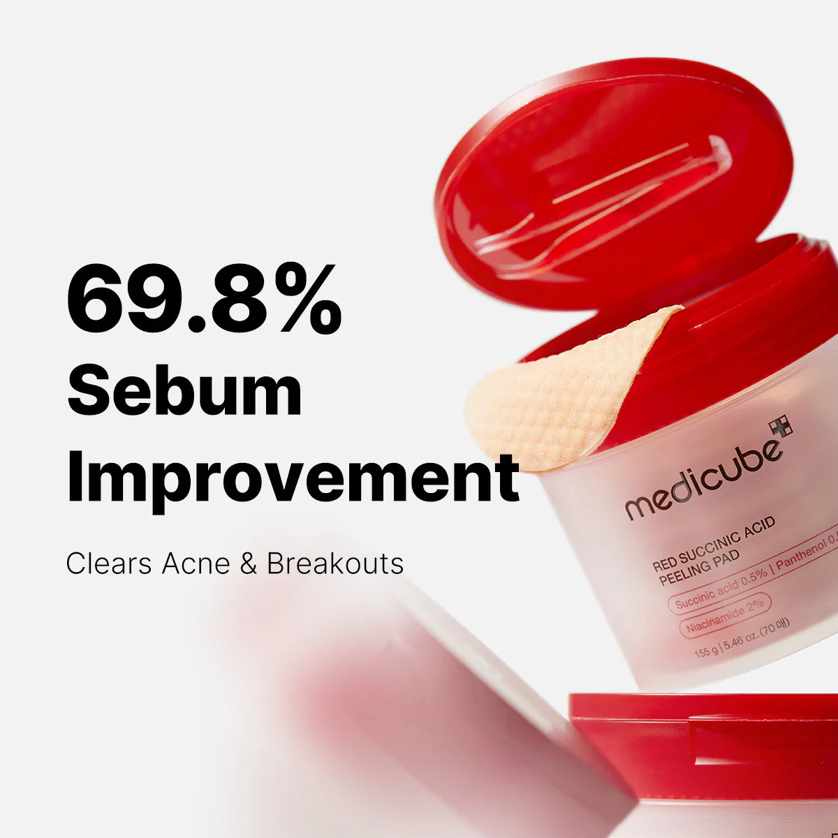 medicube Red Succinic Acid Peeling Pad - 70p
